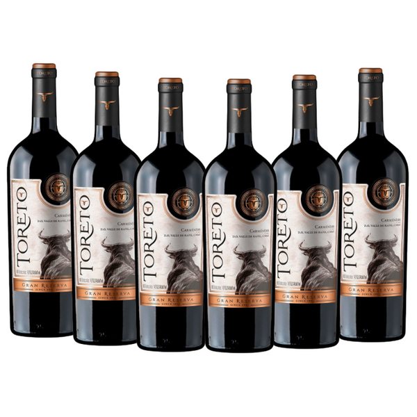 6x Vino Toreto Gran Reserva Carmenere 750ml