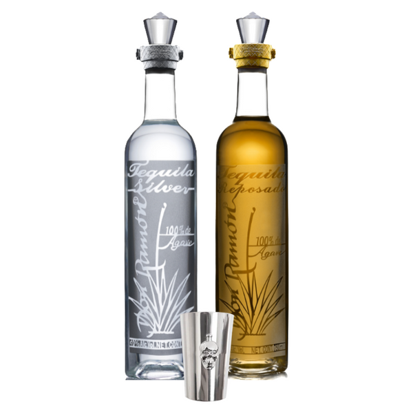 Tequila Don Ramón Punta de Diamante con Shot Metalico de regalo