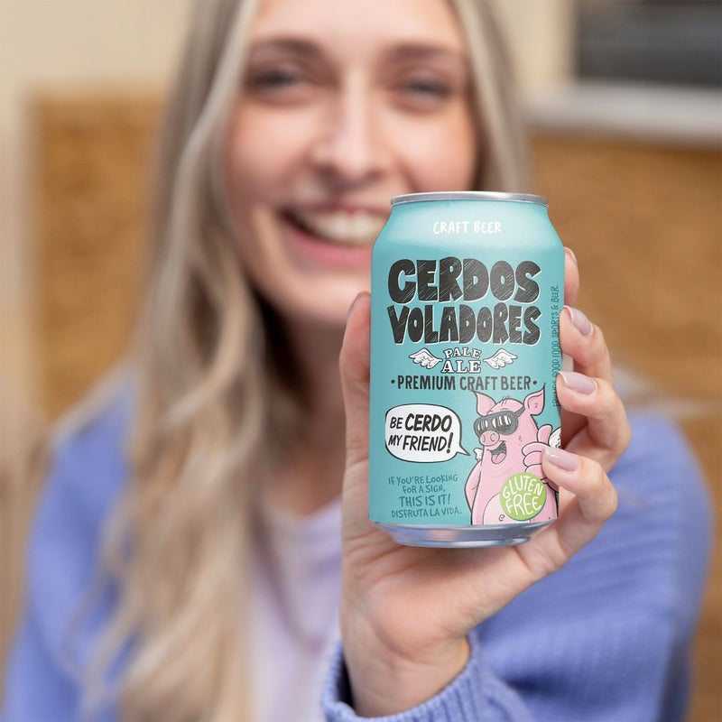 SixPack Cerveza Cerdos Voladores Pale Ale Gluten Free 330cc