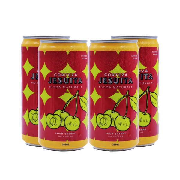 Sour Cherry Soda Natural Corteza Jesuita x4