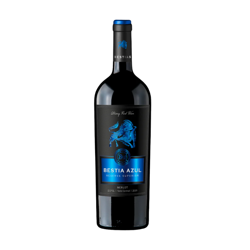 Vino Bestia Azul Reserva Merlot 750cc