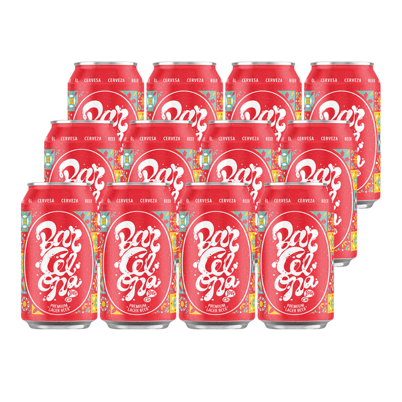 Pack 12 Cervezas Barcelona Lager 330cc