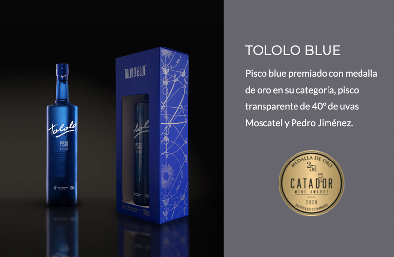Pisco Tololo Blue 750cc.