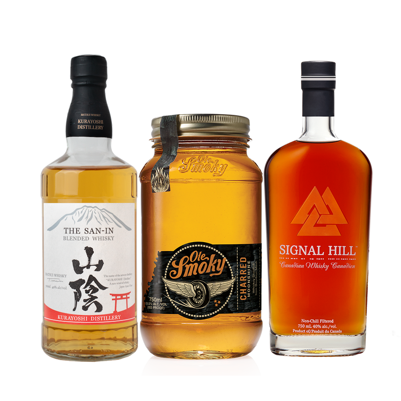 Pack de 3 de San-In Whisky, Ole Smoky Charred y Signal Hill