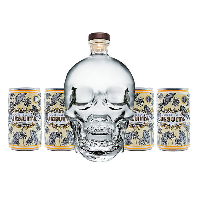 Crystal Head Vodka 750ml. + 4 Mixers Corteza Jesuita