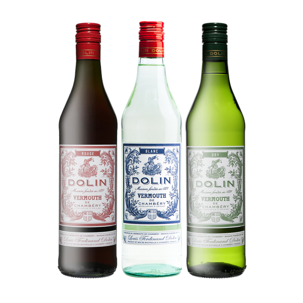 Trilogia de Vermouth Dolin Dry, Rouge y Blanc