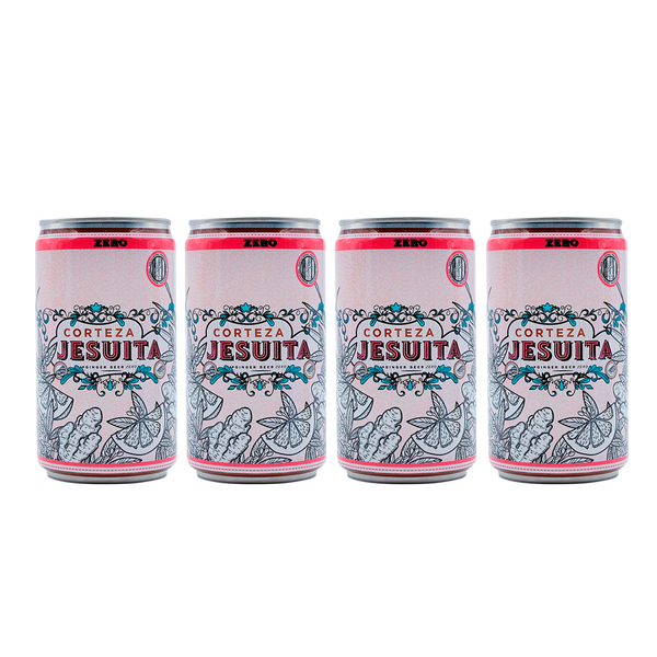 Pack de 4 latas de corteza jesuita ginger beer zero