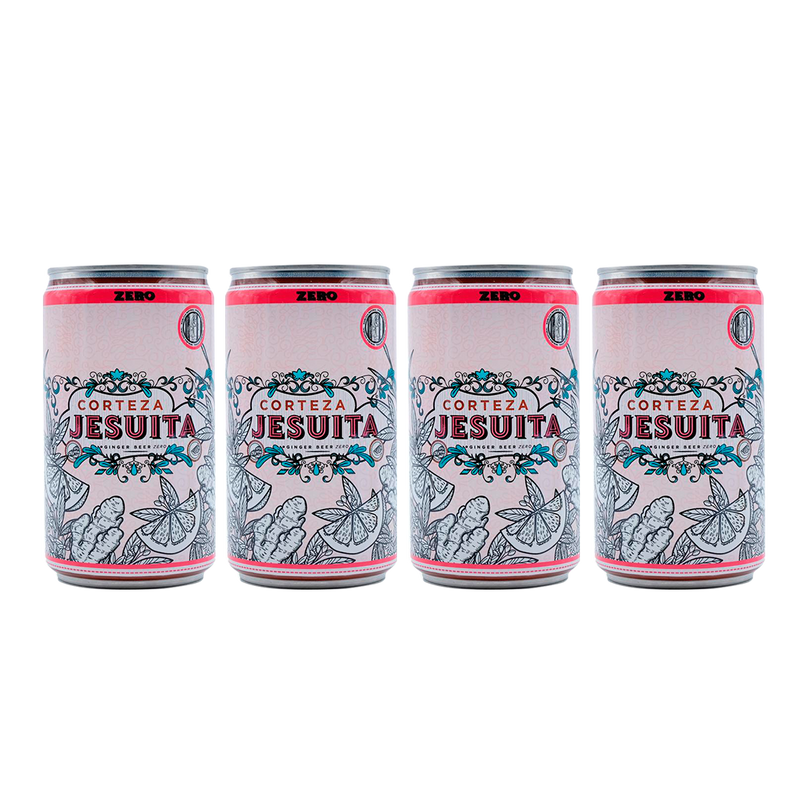 Pack de 4 latas de corteza jesuita ginger beer zero
