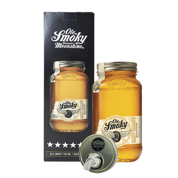 Caja Ole Smoky Honey 750 ml. + Dosificador